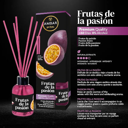 Namų kvapai su lazdelėmis "Frutas de la pasión"