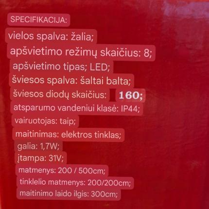 Led girlianda tinklelis 160